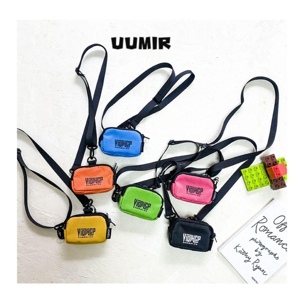 UUMIR กระเป๋า Messenger ไนลอน กันน้ํา ขนาดเล็ก ใส่เหรียญ สไตล์ฮิปฮอป