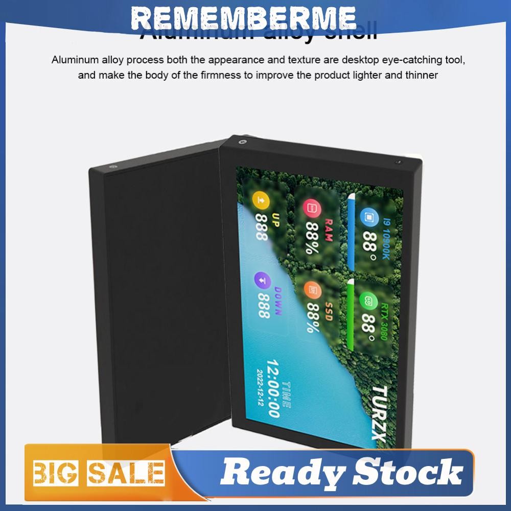 5 นิ้ว IPS หน้าจอรองคอมพิวเตอร์ขนาดเล็กจอแสดงผล USB PC CPU GPU RAM HDD Monitor