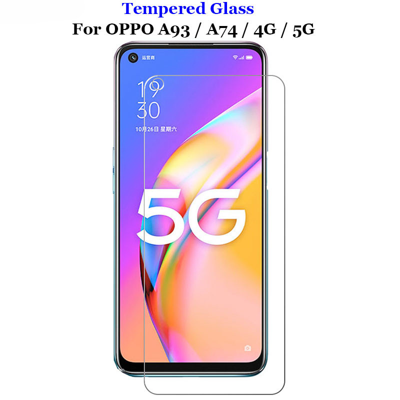 สําหรับ OPPO A93 A74 4G F19 / 5G กระจกนิรภัย 9H 2.5D พรีเมี่ยมป้องกันหน้าจอป้องกันฟิล์ม