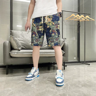 SH101 HOME กางเกงขาสั้นแฟชั่นน่ารัก สามารถสวมใส่ได้ทั้งชายหญิง ลวดลายสมัยใหม่ใส่สบาย QC-DK8010