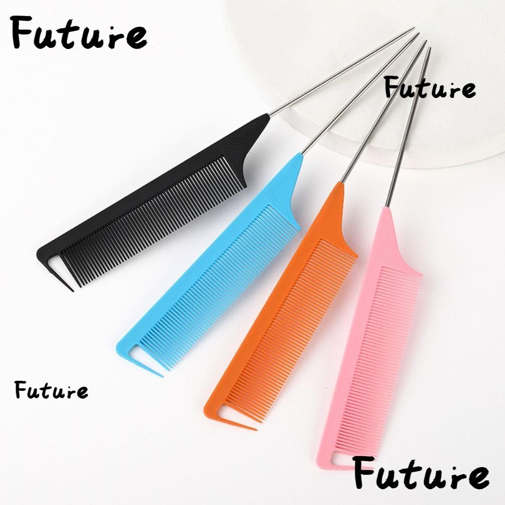 Future หวีเหล็กปลายแหลม ป้องกันไฟฟ้าสถิตย์ อุปกรณ์เสริม สําหรับร้านทําผม