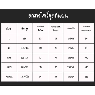 พรีเมี่ยมชุดกันฝน เสื้อกันฝนผู้ใหญ่หนา ชุดกันฝน แถบสะท้อนแสง เสื้อกันฝนมอเตอร์ไซค์ เสื้อและกางเกงกันฝน