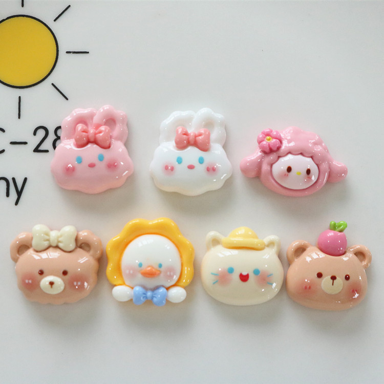 เงาดวงอาทิตย์เป็ด DIY เครื่องประดับเรซินอุปกรณ์ครีมกาวเคสโทรศัพท์มือถือเด็กเครื่องประดับผมวัสดุขายส่งใต้2
