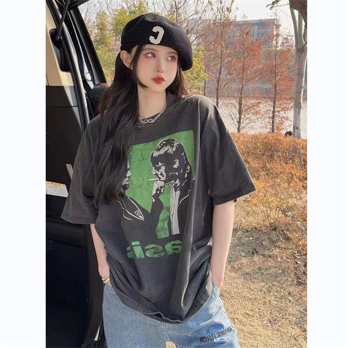 รุ่นระเบิด TAO SHOP ใหม่ เสื้อยืดแฟชั่น วินเทจ เสื้อยืดลายสวย  มาใหม่ ใส่สบายใสคู่ ใส่เดียวได้หมด ระ