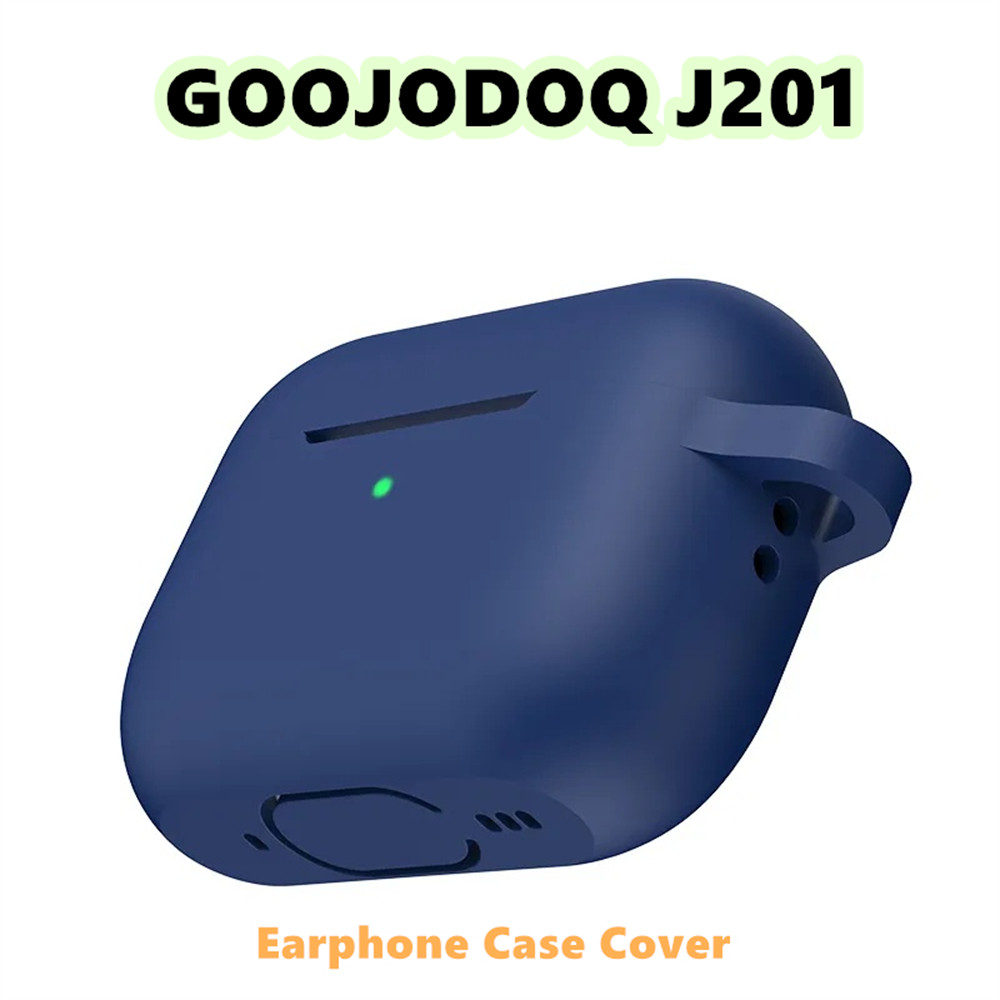 Trend Frontfor GOOJODOQ J201 เคสซิลิโคนอ่อนนุ่มสีทึบหูฟังฝาครอบ