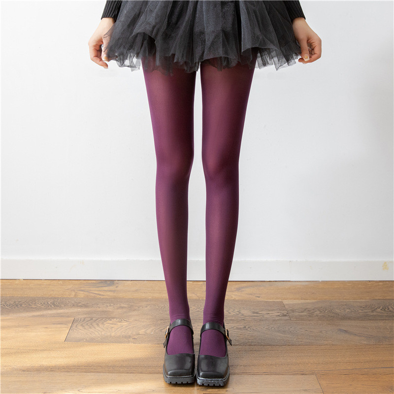 ผู้หญิง Retro ถุงน่อง High-Elastic Matte กํามะหยี่ Pantyhose Anti-Snagging Slimmer ดู Impervious เนื้อถุงเท้าฐาน