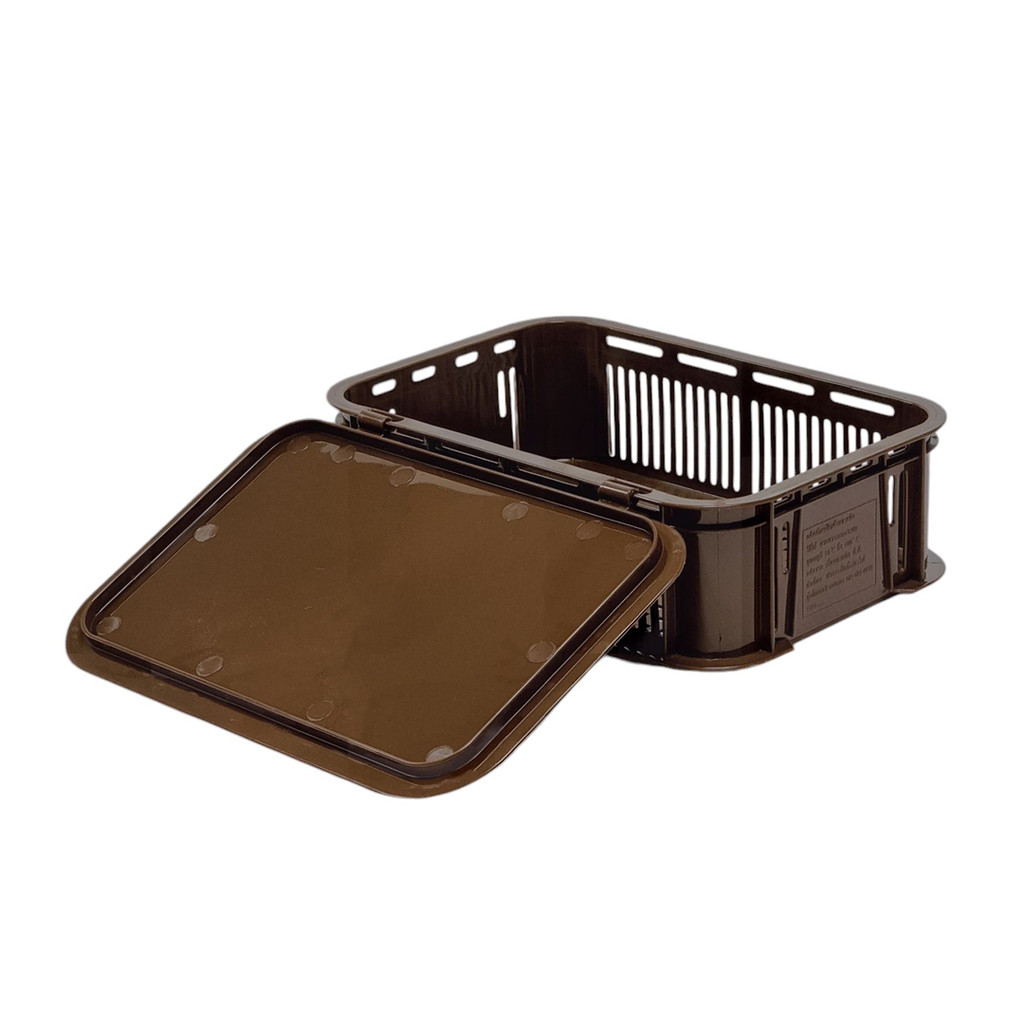 กล่องเก็บของ ใส่ของอเนกประสงค์ มีรูระบายอากาศ เก็บหอม กระเทียม เครื่องเขียน ช้อนส้อม รุ่น 8033 - รูปที่ 3