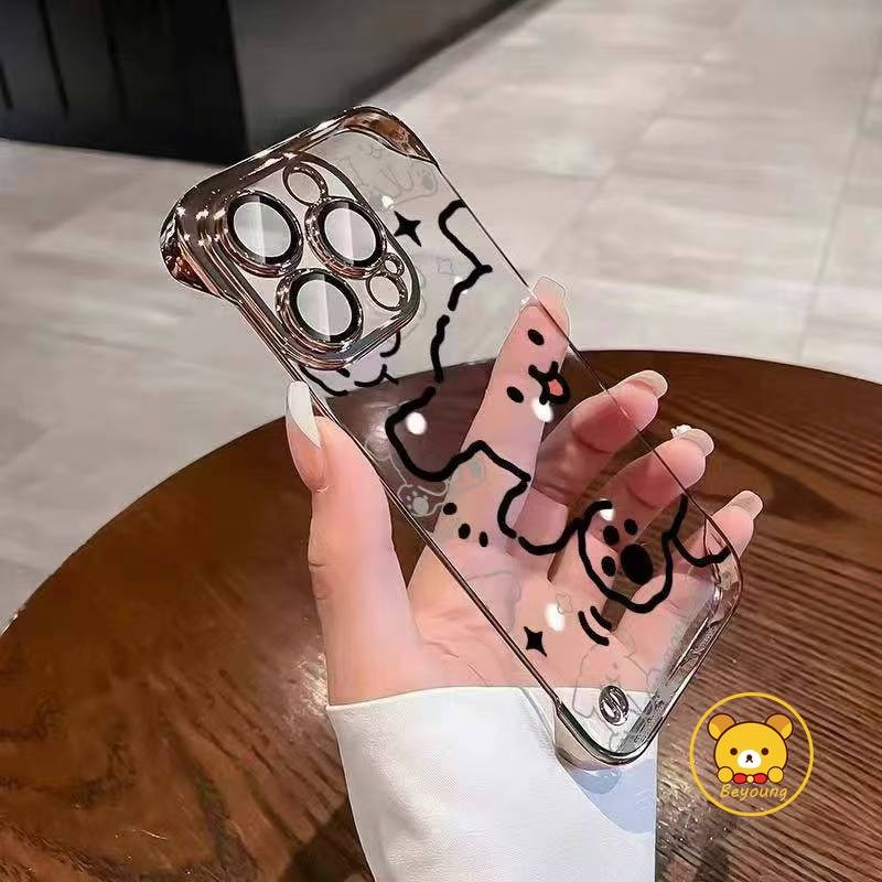 สุนัขน่ารัก Ultra Thin Frameless สําหรับ Honor X9B X9A X8 4G X50i X50 X40i X40 X30i X30 X20 SE X10 M