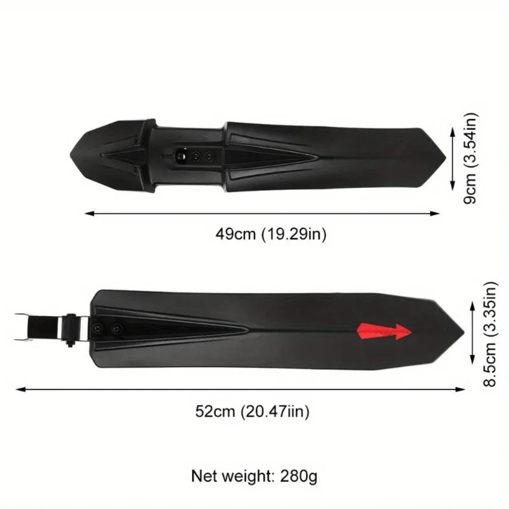 Moilyth บังโคลนจักรยาน, Splash Guard 2 ชิ้น บังโคลนจักรยาน, สติ๊กเกอร์สะท้อนแสงคุณภาพสูงปรับจักรยาน Splash Guard จักรยานเสือภูเขา ราคา ถูกที่สุด ดีลบีเคเค แกลเลอรีภาพที่ 2