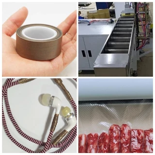 📍 เทปเทฟล่อน ทนความร้อน เทปซีล เทปผ้าใยแก้ว ยาว 10 เมตร Teflon Tape เครื่องซีล รุ่นอัพเกรด ทนอุณหภูมิสูง 280 องศา 📍