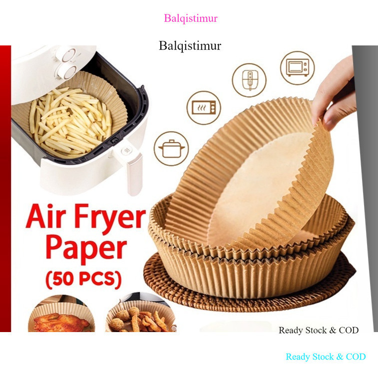BALQIS AIR FRYER PAPER NON-STICK H5645 / AIR FRYER PAPER / DISPOSABLE OIL-RESISTANT BAKING PAPER / C