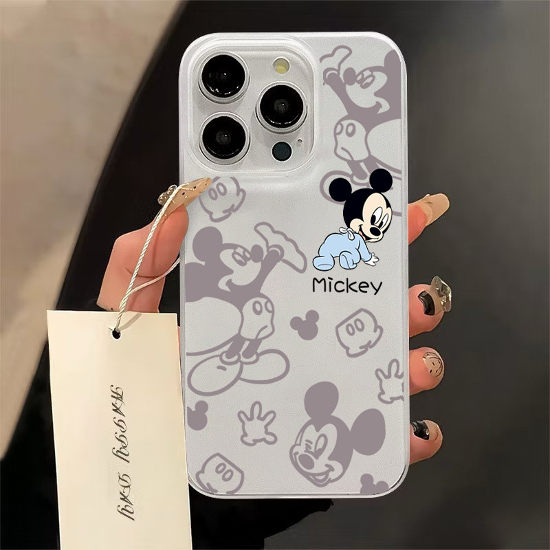 ฝาครอบโทรศัพท์นุ่ม บลูมิกกี้For iPhone 11 13 15 เคส ไอโฟน12 14 ProMax 7 8Plus X XR XSMaxกันกระแทก ส่งจากไทยสิน