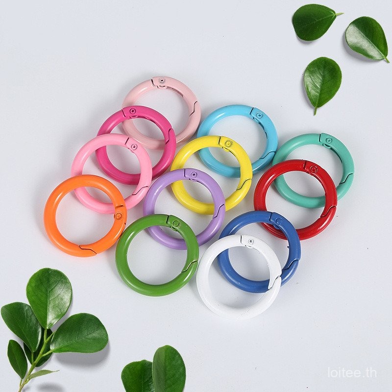 (พร้อมส่ง) ห่วงสปริง ห่วงพวงกุญแจ ขนาด 24 มิล ชิ้นละ 1 บาท จำหน่ายเป็นชิ้น อุปกรณ์เชื่อมต่อ DIY ทําพวงกุญแจ เครื่องประดับ โซ่แขวน