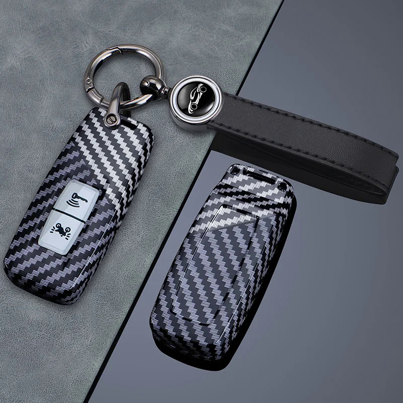 2 Button Key Case For Honda Motor PCX 160 125 PCX125 PCX160 VISION SH350 ADV 150 350 Carbon Fiber Ke