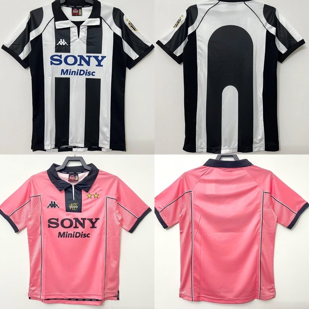 1997-1998 เสื้อ Retro Juventus Home&Away Retro Juve Jersi
