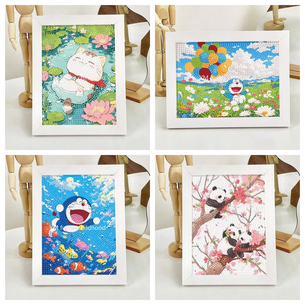 23x18 ซม.PANDA เด็กเพชรจิตรกรรมชุด Doraemon
