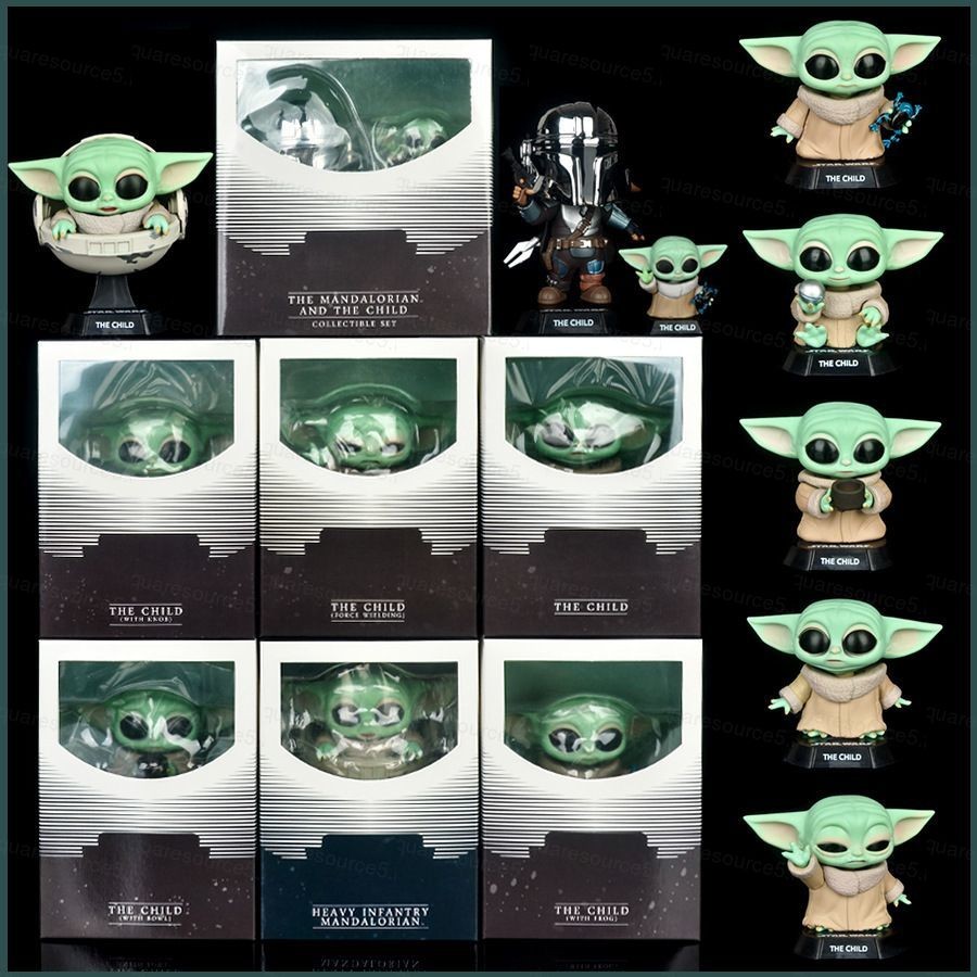 LG Star Wars Action Figure Mandalorian Yoda ตุ๊กตาของเล่นตกแต่งบ้านรถเครื่องประดับคอลเลกชันของขวัญ