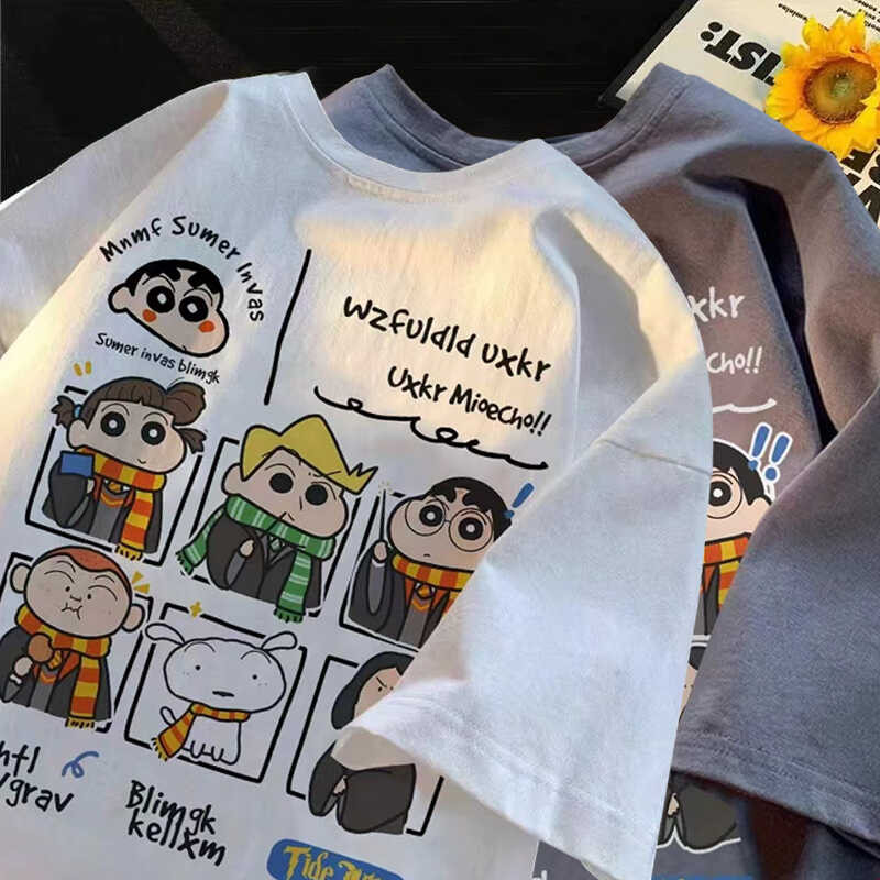 COD✅ (จัดส่งในกรุงเทพฯ) MAO Shop เสื้อยืดพิมพ์กราฟิกการ์ตูนน่ารักญี่ปุ่นที่เรียบง่าย oversize ผ้าฝ้ายแท้ S-3XL #54276
