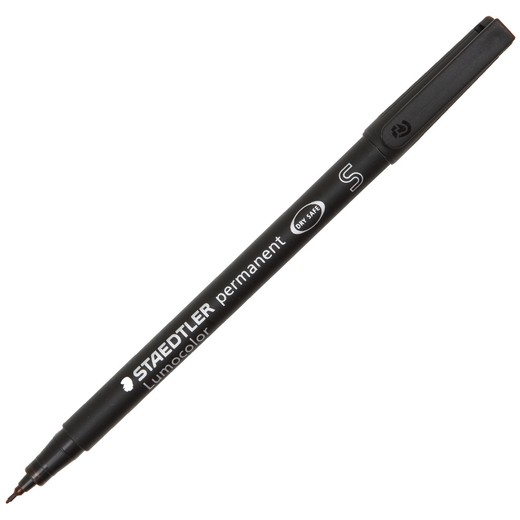 STAEDTLER ปากกาเขียนแผ่นใสลบไม่ได้ (S) 0.4 มม. รุ่น 313-9 หมึกสีดำ