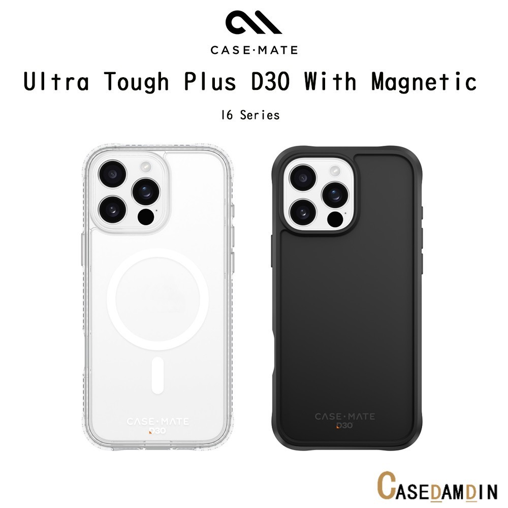 Case-Mate Ultra Tough Plus D3O Magnetic เคสใสกันกระแทกระดับ4.8เมตรเกรดพรีเมี่ยม เคสสำหรับ iPhone16/1