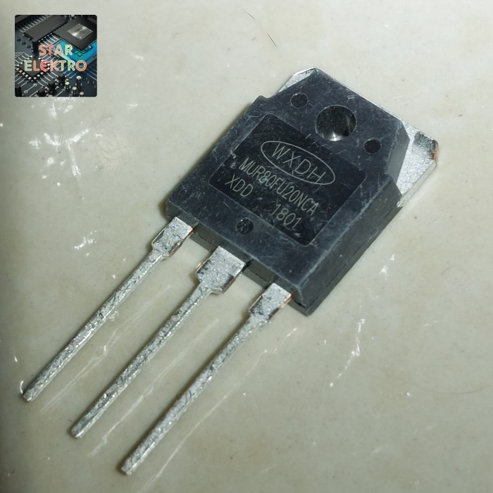 Mur80fu20nca To-3p MUR80FU20 NCA MUR 80FU20 Fast Recovery Diode ทรานซิสเตอร์ไดโอด 80A 200V 80FU20NCA