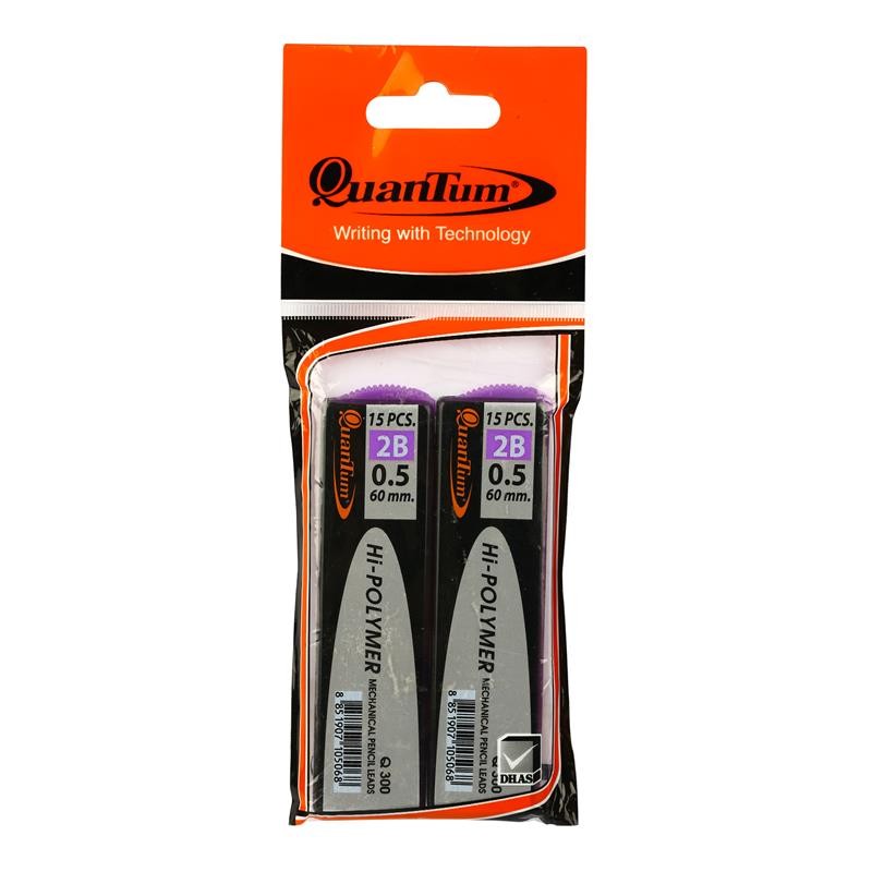 QUANTUM ไส้ดินสอกด 2B (2หลอด/แพ็ค) รุ่น Q300