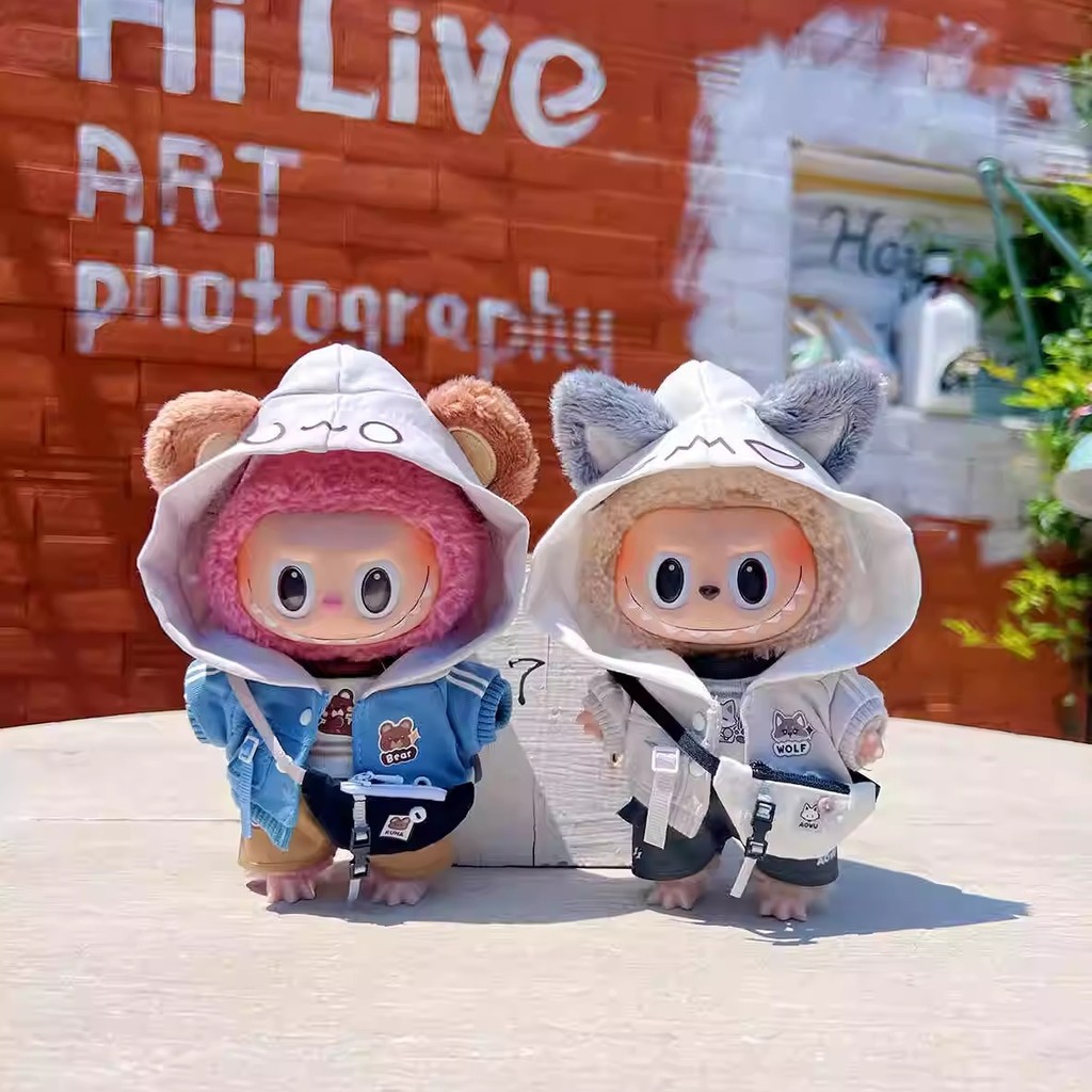 ส่วนลดสินค้าใหม่ ชุด labubu macaron ชุด labubu 17 cm ชุดเซ็ท labubu clothes ชุดลาบูบู้เท่ๆ