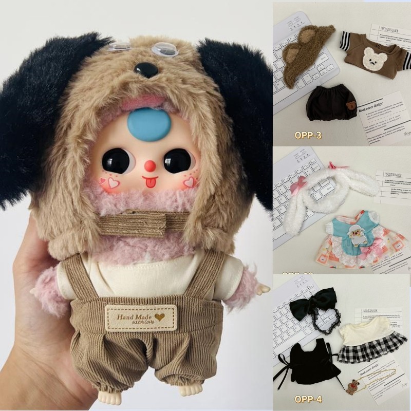 ใหม่เด็กสามโวลต์3ตุ๊กตาเสื้อผ้าแฟชั่นชุดชุด ทําเอง แต่งตัวของเล่นตุ๊กตา