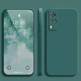 เคส Vivo Y31 สีทึบ Vivo Y31 เคสซิลิโคนป้องกันการตกสีธรรมดาเรียบง่าย YT