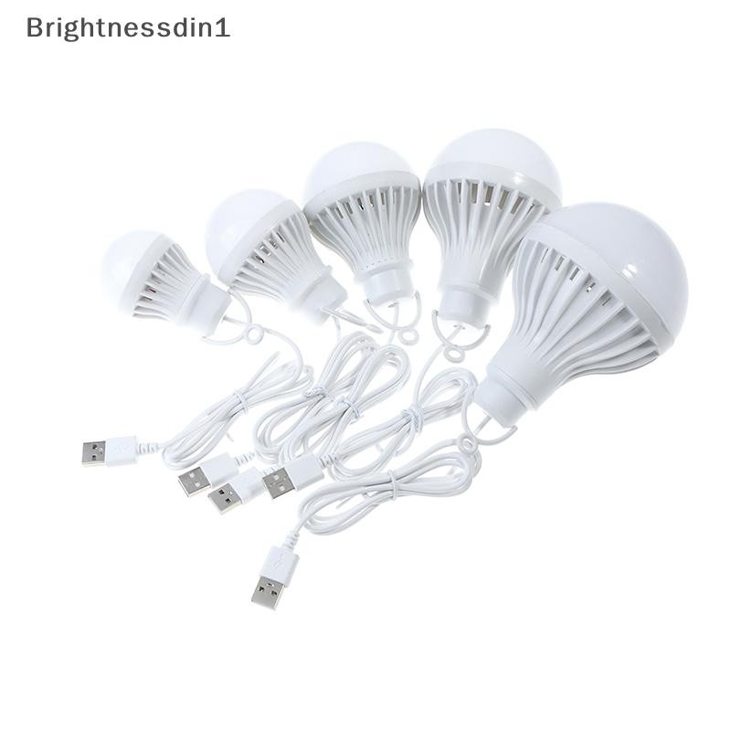 [Brightnessdin1] โคมไฟ LED แบบพกพา Camping โคมไฟหลอดไฟ LED USB Power 3W 5W 7W 9W 12W Boutique