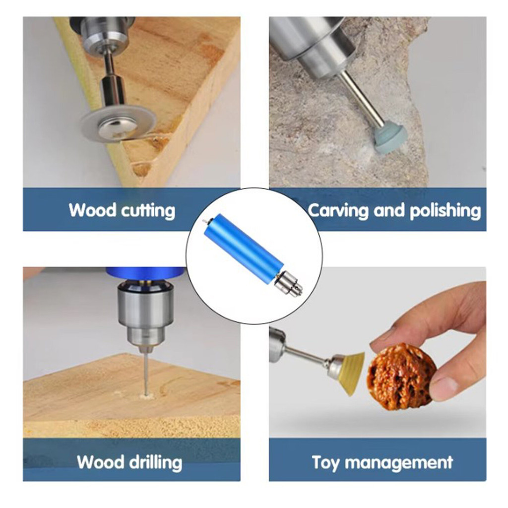 【COD】เครื่องเจียร์ mini สว่านจิ๋วไฟฟ้า 12V-24V 13000RPM ขัด แกะสลัก กำจัดสนิม เจาะ ตัด เครื่องเดียวก็พอ - รูปที่ 6