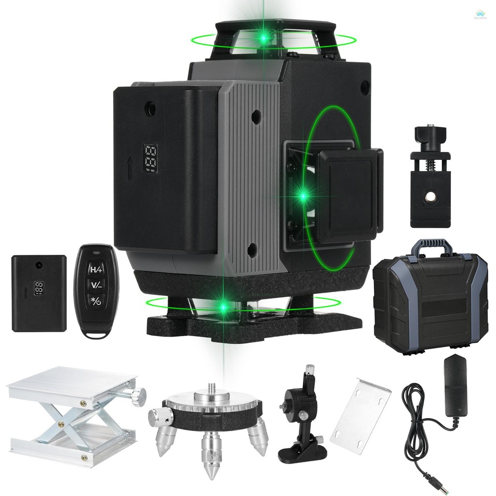 Yb1 Gradienter16 Lines เลเซอร์สีเขียวระดับ 4x360° เลเซอร์มืออาชีพสายข้ามสีเขียว 4ง สําหรับก่อสร้างสอ