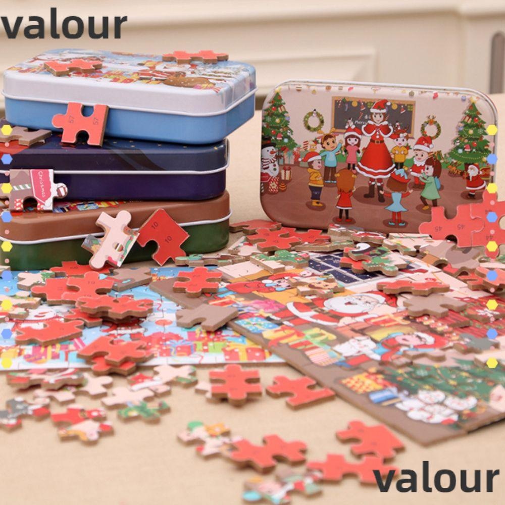 Valour Christmas Puzzle การพัฒนาการศึกษาทํามือ ปริศนาจิ๊กซอว์ DIY