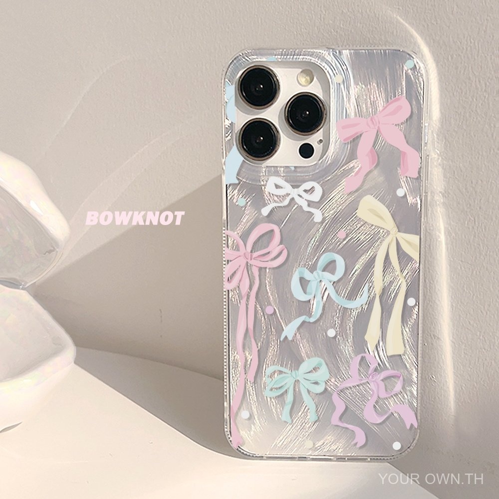 เคสมือถือ Apple 15PROMAX สำหรับสาวๆสไตล์ INS สำหรับ iphone13/14Pro เส้นด้ายขนนก12รูใหญ่โปร่งใส ssgs