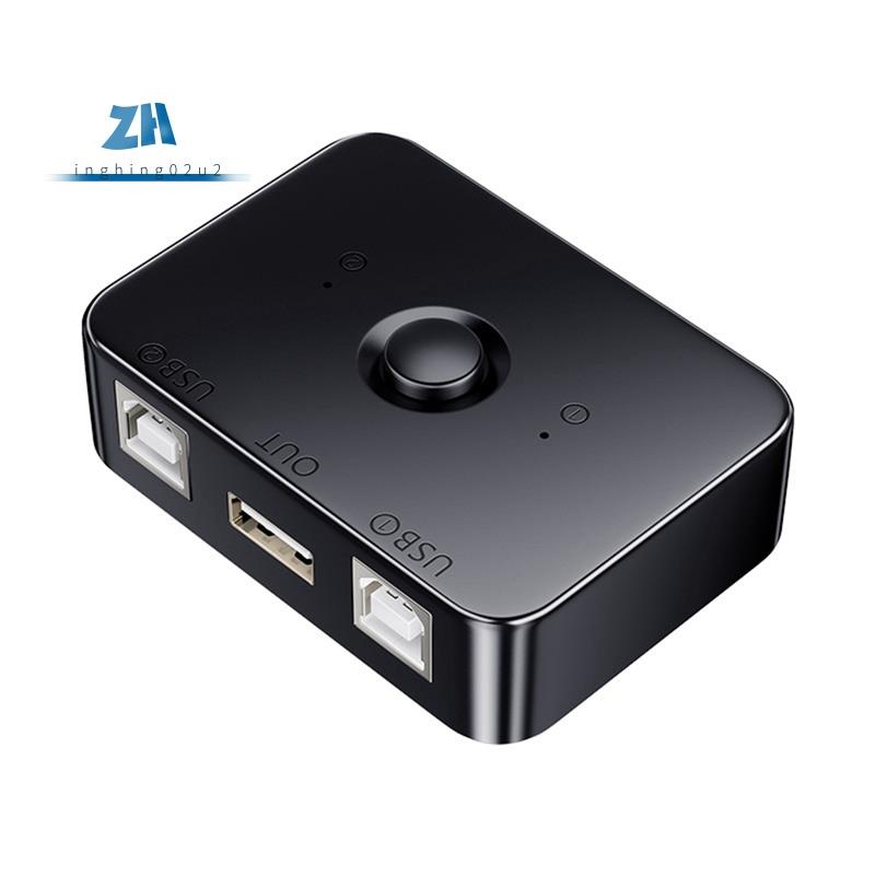 อุปกรณ์แชร์เครื่องพิมพ์ USB 2 พอร์ต USB2.0 เลือกเครื่องพิมพ์ Sharing Peripheral สําหรับเครื่องพิมพ์ USB Splitter Sharing Printer