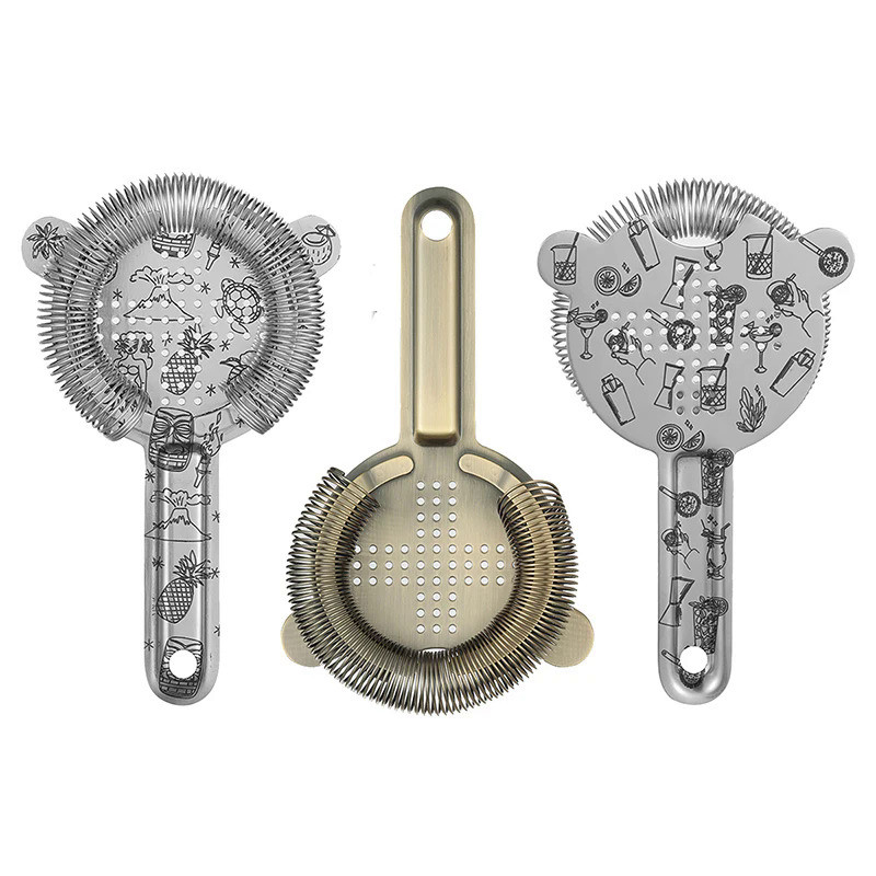 Hawthorne Cocktail Strainer - Stainless Steel Bar Strainer for Bartending, Bar Tool Drink Strainer f