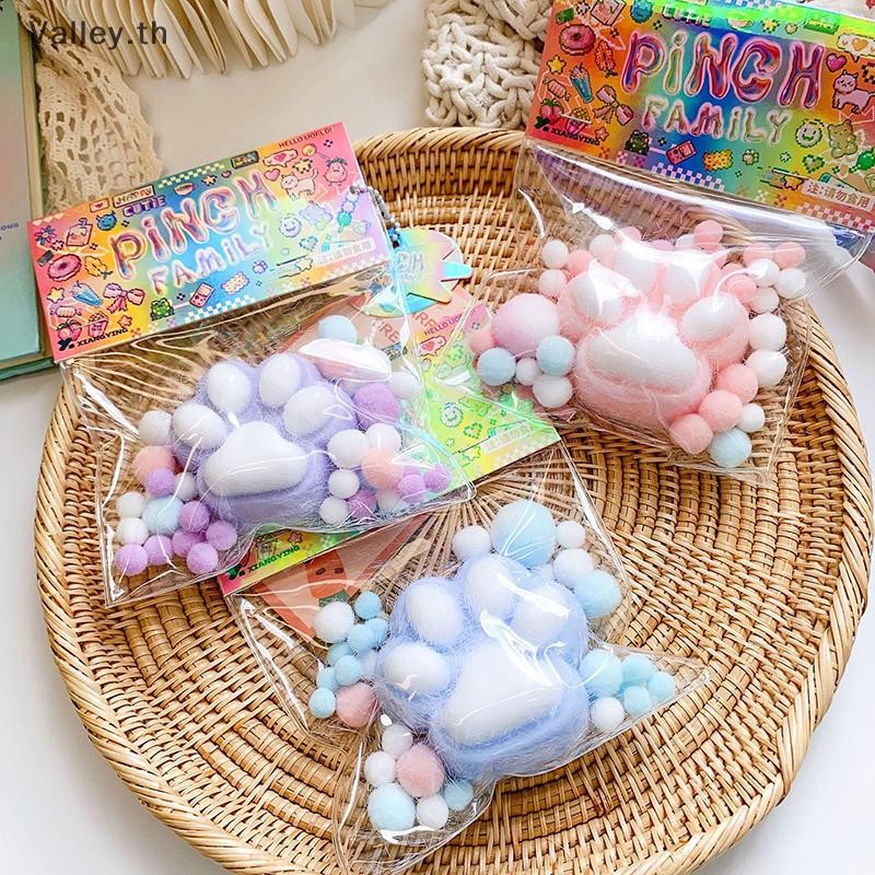 [Valley] การ์ตูน Kawaii ตุ๊กตาแมว Paw ช้า Rebound ของเล่น Creative Fidgeg หยิกปลายนิ้วของเล่นเด็กความเครียดบรรเทาของเล่นของขวัญสาวน่ารัก TH