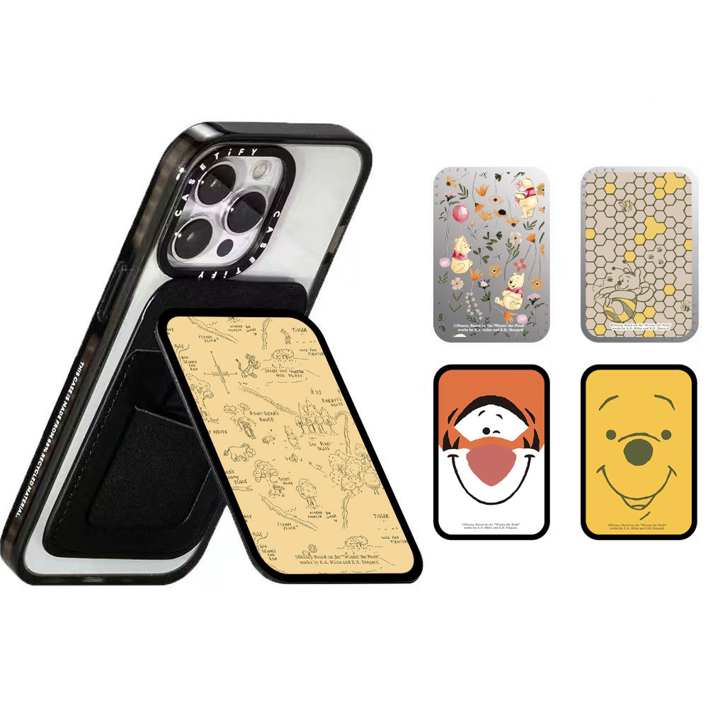กระเป๋าสตางค์การ์ดแม่เหล็กพับ Mini Slim Card Holder ขาตั้งโทรศัพท์ Kickstand Card Pouch สําหรับ iPhone,ใช้งานร่วมกับ iPhone 15 Pro Max,iPhone 14 Pro,Bus Subway Card Bag,