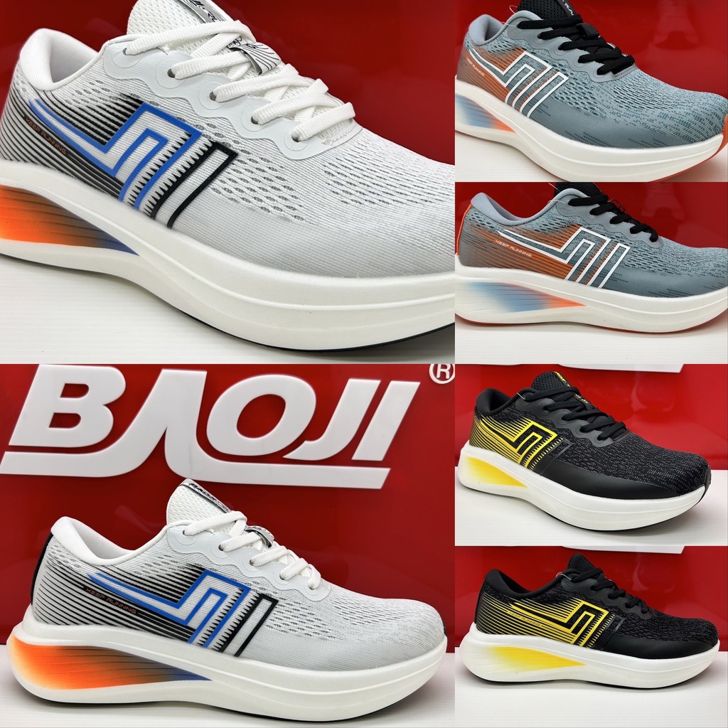 [New 10/2024][รองเท้าวิ่ง] BAOJI บาโอจิ รองเท้าผ้าใบผู้ชาย bjm874