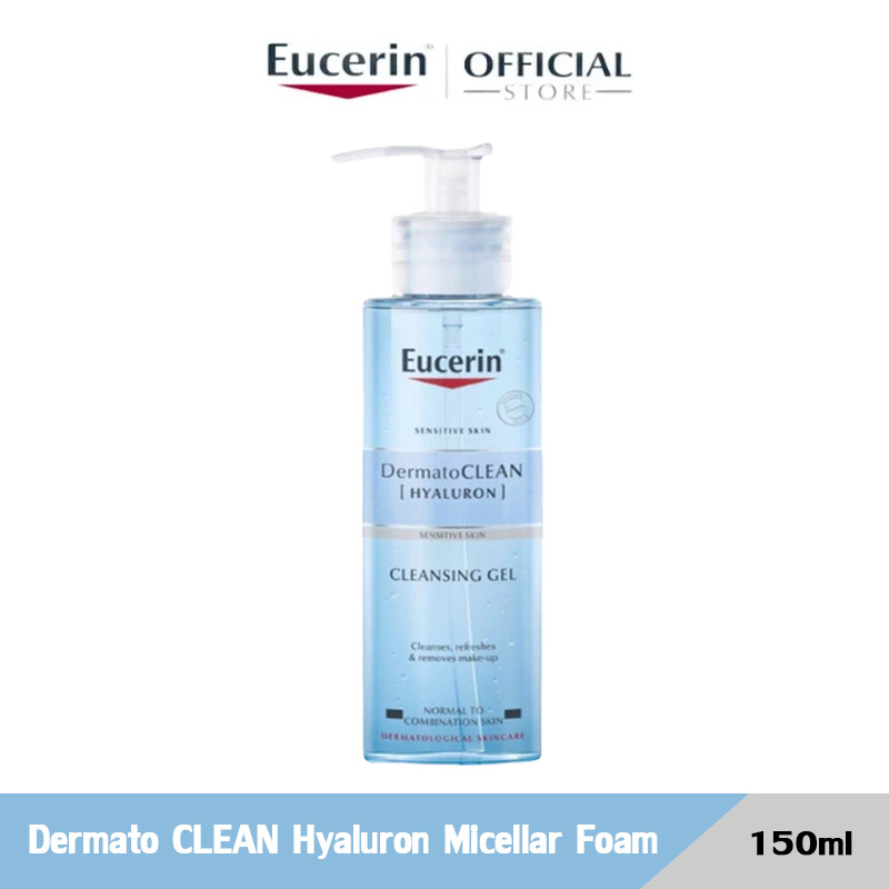 Eucerin Dermato CLEAN Hyaluron Micellar Foam 150ml UltraSensitive Hyaluron Cleansing Gel