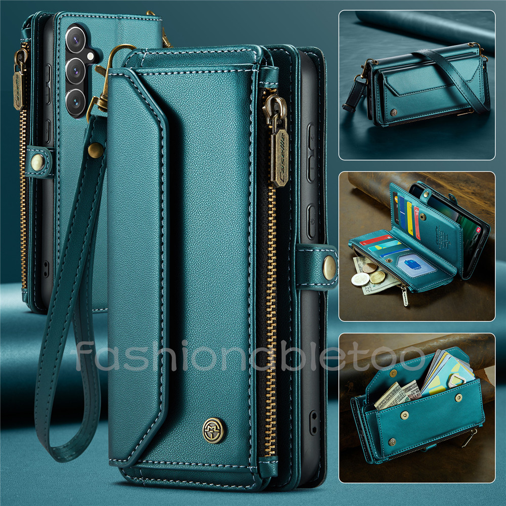 Flip Matte หนังสําหรับ Samsung Galaxy S21 S22 S23 S24 S25 FE plus Ultra S24FE S24 + S25Ultra S23FE S 25 24 ช่องใส่การ์ดกระเป๋าสตางค์วงเล็บแม่เหล็กกันกระแทกปกหลัง