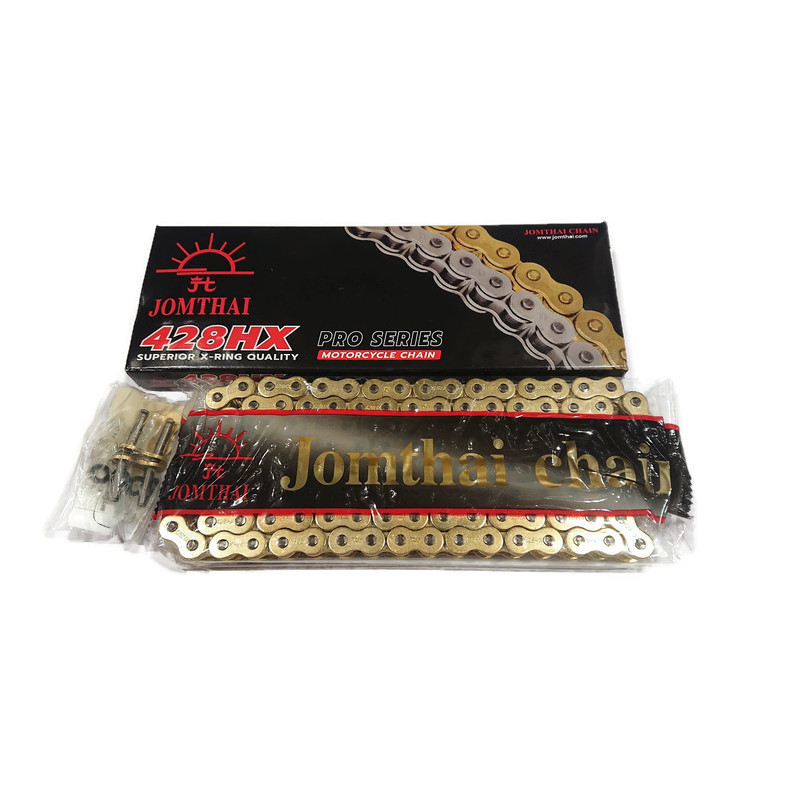 โซ่ X-ring ทอง JOMTHAI 428HX-GG 132 DL *สินค้ามีรับประกันของแท้ 100 เปอร์เซนต์*