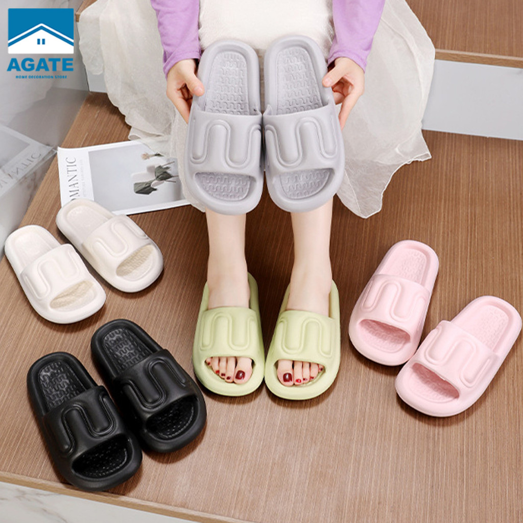 รองเท้าแตะ รองเท้าแตะยอดฮิต นอกบ้าน รุ่นยาง EVA นิ่มกันลื่น พื้นหนา  สูง3 เซ็น