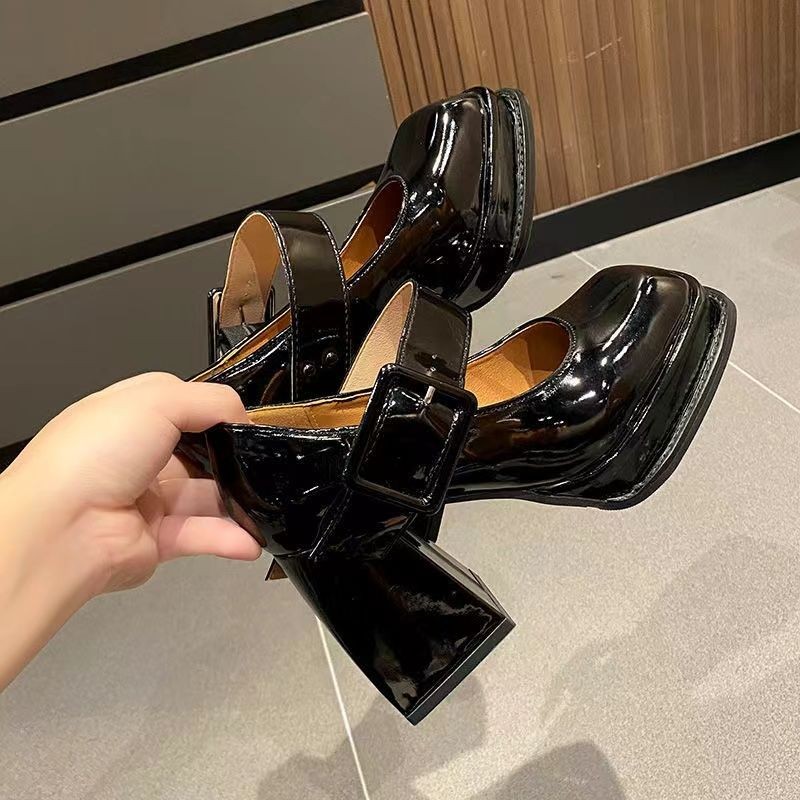 แมรี่เจน รองเท้าลําลอง Mary Jane ระบายอากาศได้ Anti-Slip เวอร์ชั่นเกาหลีพื้นหนา Prem