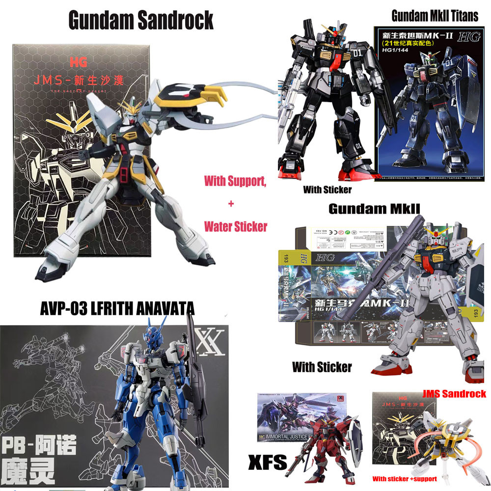 Sandrock HG Gundam MK Ii Titans Gundam MGSD Barbatos Rising Freedom GM Gouf Lfrith Anavata ชุดประกอบของเล่น