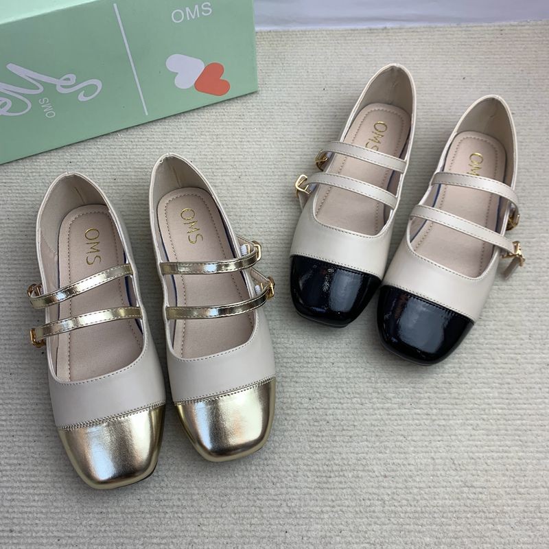 แมรี่เจน Breathable Mary Jane Chunky Heels High-End Heightened Outer Wear สไตล์ใหม่