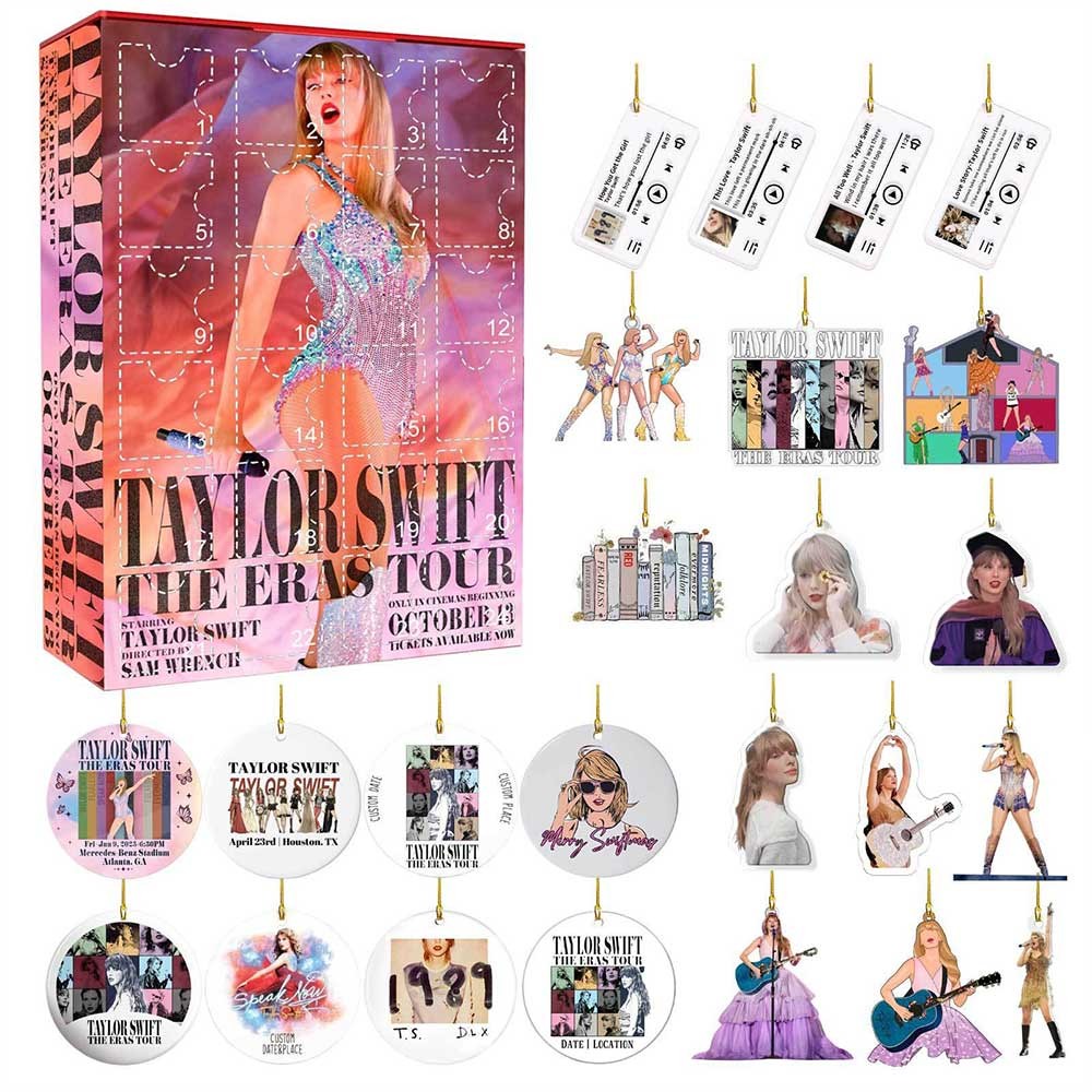 Christmas Taylor Swift Pendant Advent Countdown Calendar Xmas Gift