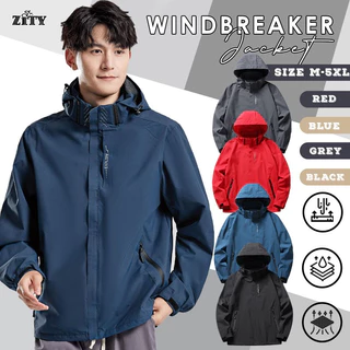 เสื้อแขนยาว Men Jacket เสื้อแจ็คเก็ตผู้ชายกันลม สำหรับเดินป่า น้ำหนักเบา ระบายอากาศดีเยี่ยมCOD
