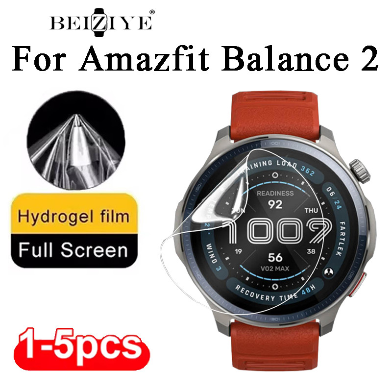 ฟิล์มไฮโดรเจลสําหรับตัวป้องกันหน้าจอ Amazfit Balance 2 สําหรับฝาครอบป้องกัน amazfit balance 2