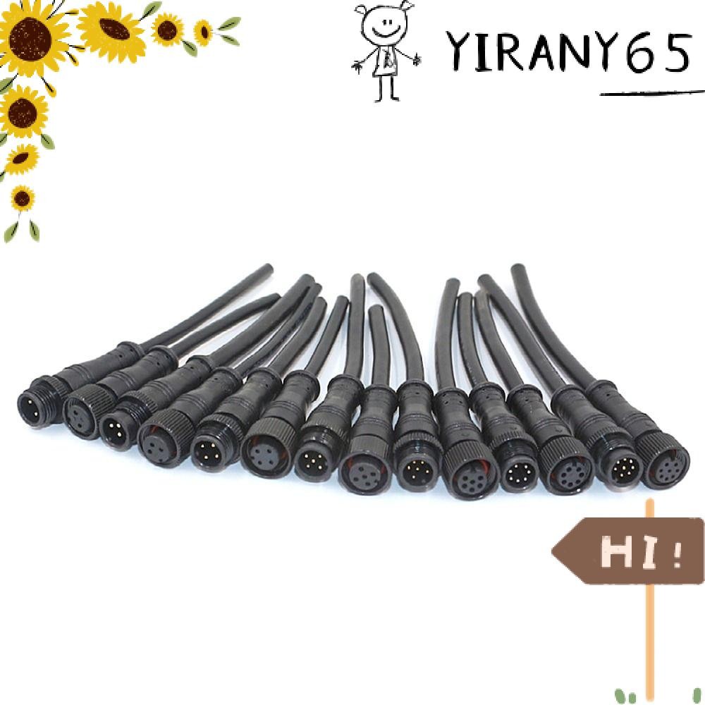 YIRAN 2 ชุด 2Pin3Pin4Pin สายอุปกรณ์สีดําสายไฟสัญญาณสาย 2Pin 3Pin 4Pin กันน้ําสายเชื่อมต่อ